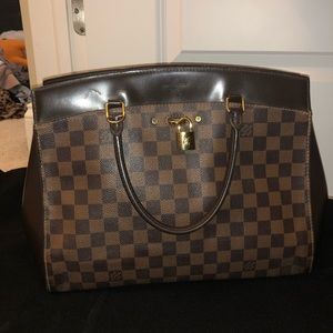 Louis Vuitton brown medium handbag